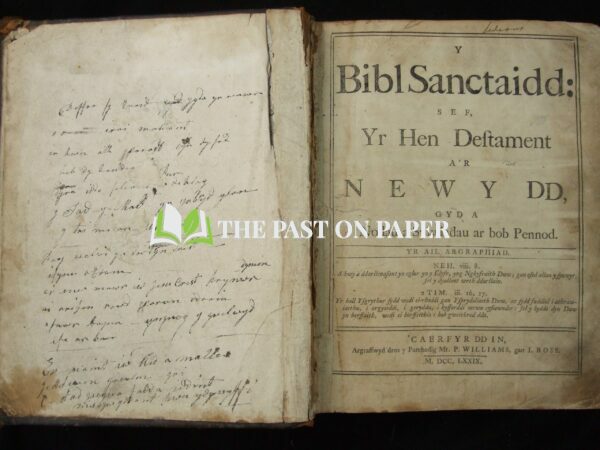 Welsh Family Bible of Evan and Ann Jones of Borthwen Cottage, Barmouth, Merionethshire, Wales. - Image 3