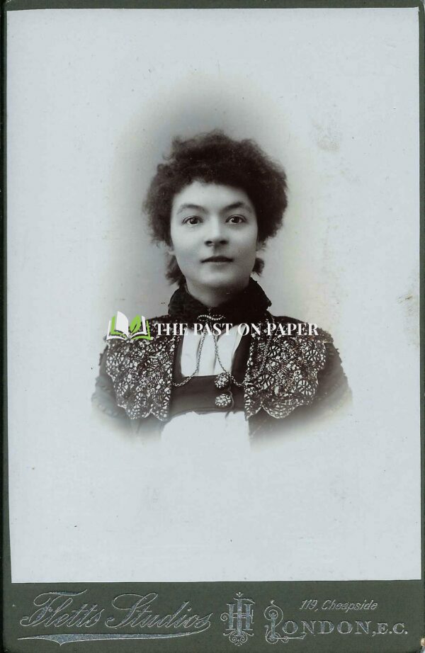 Cabinet Card of Unidentified Female, London, 1900s