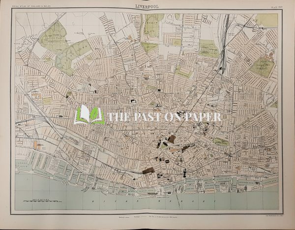 Victorian town plan of Liverpool, Published 1891