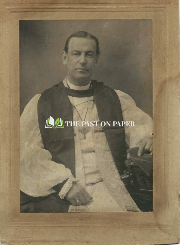 Large Cabinet Card of Archie Skipness in Bishop Atire, 1900s