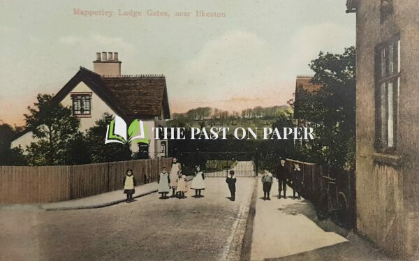 Used postcard of Mapperley Lodge Gates, near Ilkeston