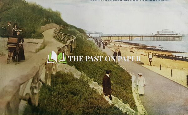 Used postcard of New Marine Walk, Folkestone