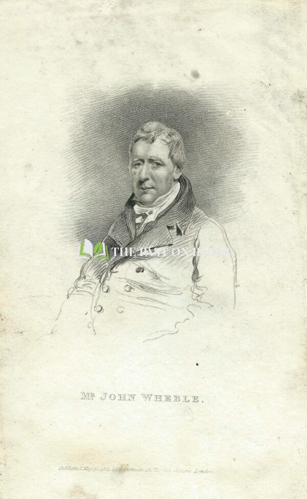 Print of Mr John Wheble, 1821