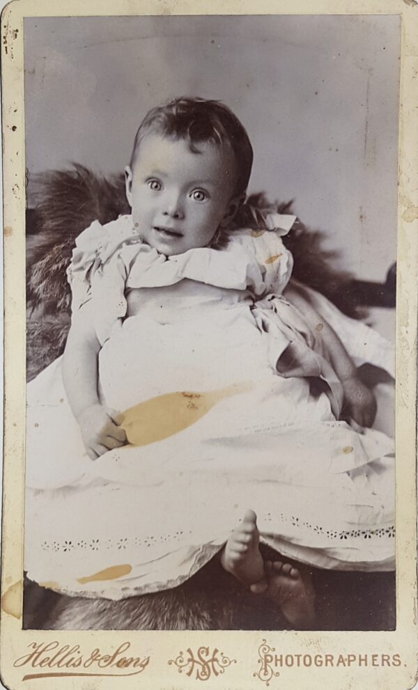 Carte de Visite of Unidentified Child, London, 1890s